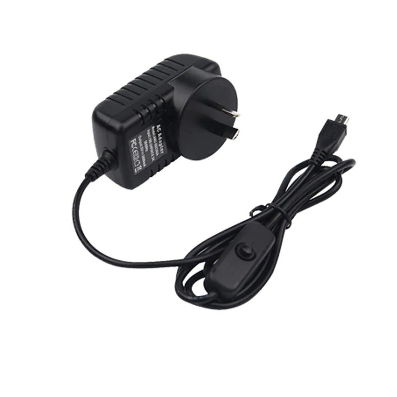 Raspberry Pi 4 адаптер питания ВКЛ./ВЫКЛ. Переключатель USB-C 5V 3.0A US/EU/UK/AU Plug | Компьютеры и