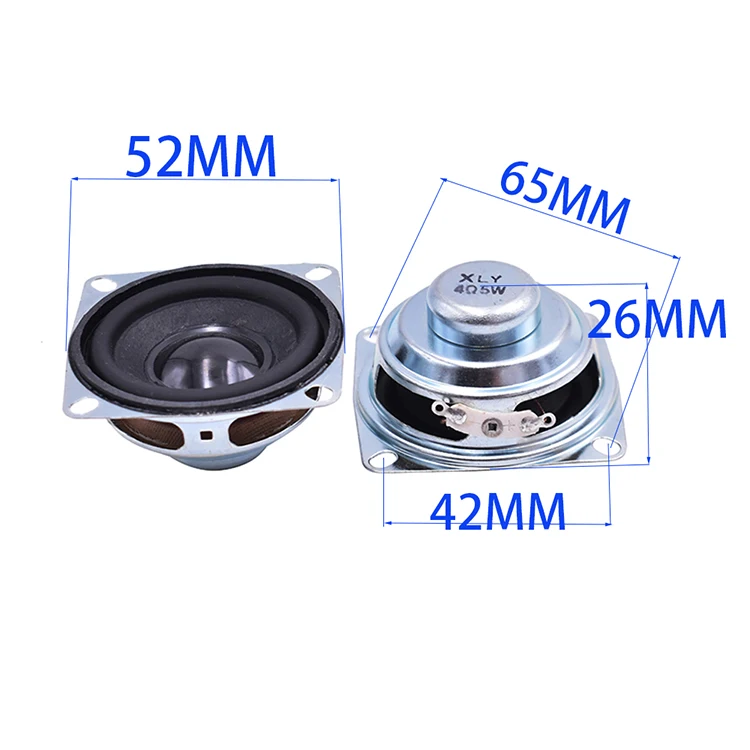 Tenghong 2 шт 2-дюймовый 52 мм аудио динамик s 4Ohm 5 Вт полный диапазон Bluetooth динамик блок рог бас мультимедиа громкий динамик домашний кинотеатр