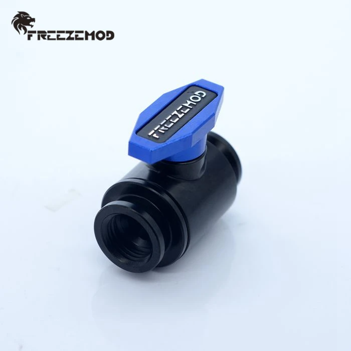 FREEZEMOD компьютер ПК кулер для воды фитинг сливной клапан двойные внутренние зубы G1/4 стопорный клапан. FM-YGNSB