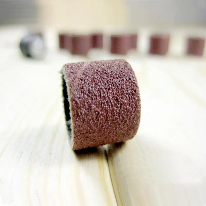 100 шт шлифовальные барабаны 1/2 наждачной бумагой диск шлифовальный круг