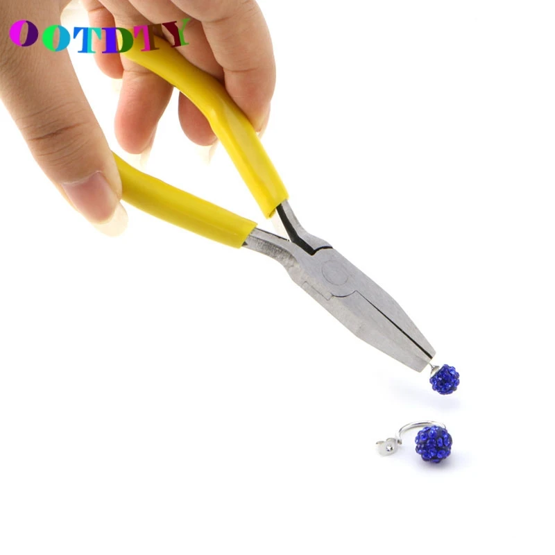 OOTDTY DIY мини плоскогубцы плоский нос Ювелирные практичные ювелирные изделия