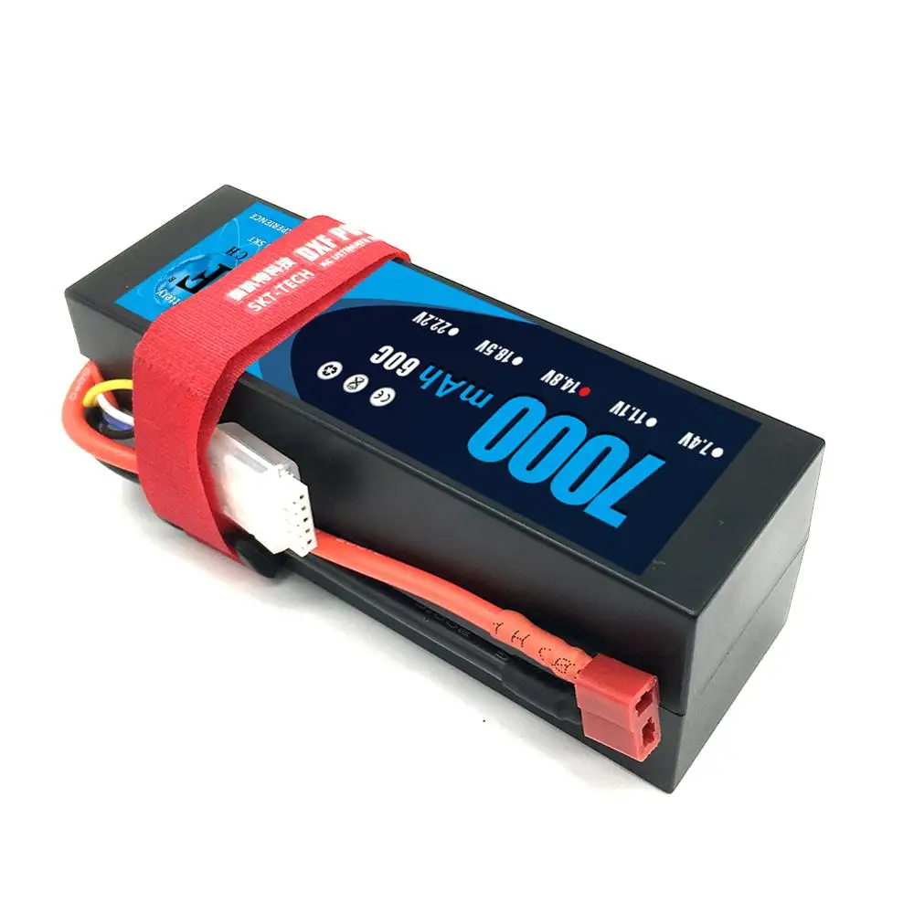 DXF Lipo 4S аккумулятор жесткий чехол 14,8 V 7000mAh 60C 120C AKKU для 1:8 1:10 RC автомобиль E Багги Truggy Грузовик Лодка вертолет Квадрокоптер