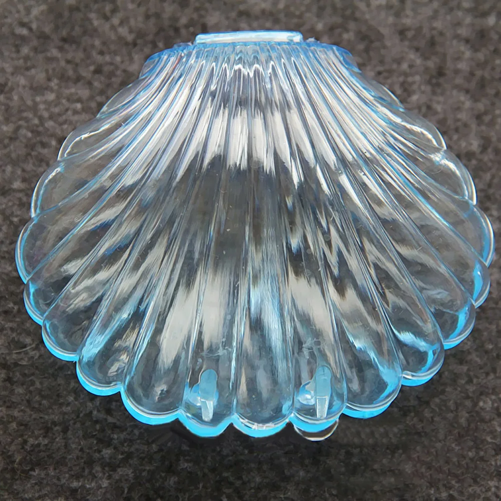 Прозрачная форма морской раковины шкатулка для хранения ювелирных изделий