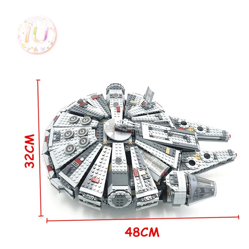 Legoings звезда серии 75105 Сокол Миллениум строительные блоки набор подарок на день