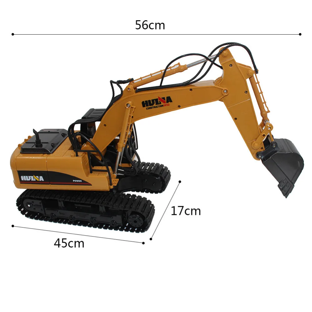15CH Mini Size Full Functional Remote Control Excavator Bulldozer Construction Toy RC Truck Electric Toys for Children Gift | Игрушки и