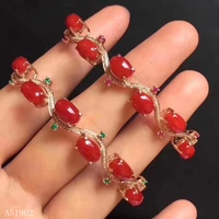 kjjeaxcmy boutique jewelry 925 sterling silver inlaid natural red coral bracelet female got engaged marry party birthday gift