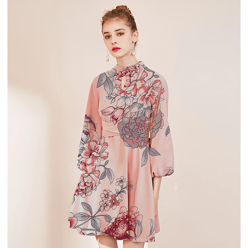 Хлопчатобумажная ткань с вискозой завод цветочный узор высокого класса модная