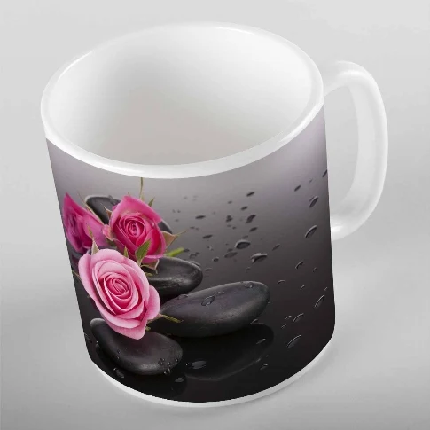 Еще Розовые розы Цветочные листья деревья 3D цифровая печать Современная