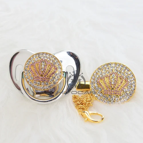 APCB--9 6-18m MIYOCAR all BLING розовая Корона пустышка и пустышка Клип красочный уникальный дизайн для ребенка SGS сертификат Безопасный и уникальный APCB-11 - Цвет: APCB--9 6-18m