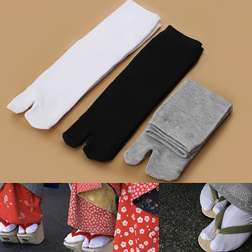 1 пара унисекс японские кимоно шлепанцы сандалии Разделение носок таби ниндзя