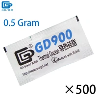 gd900 thermal paste grease silicone heat sink compound high performance 500 pieces gray net weight 0 5 gram for cpu cooler mb05