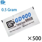 GD900 Тепловая паста, смазка, силиконовая теплоотвод, высокая производительность, 500 шт., серый, вес нетто 0,5 г, для кулера процессора MB05
