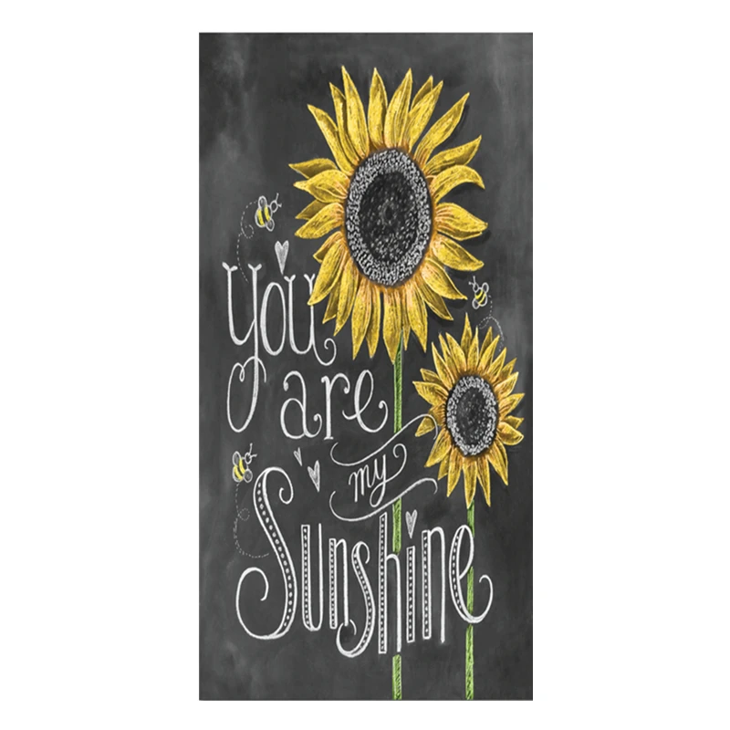 Стильный оранжевый You Are My Sunshine кухонные полотенца для рук из микрофибры с