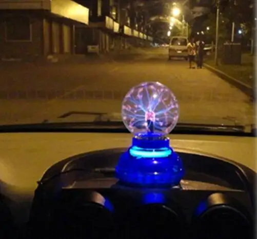 Автомобильный музыкальный звуковой контроль светодиодный USB плазменный шар