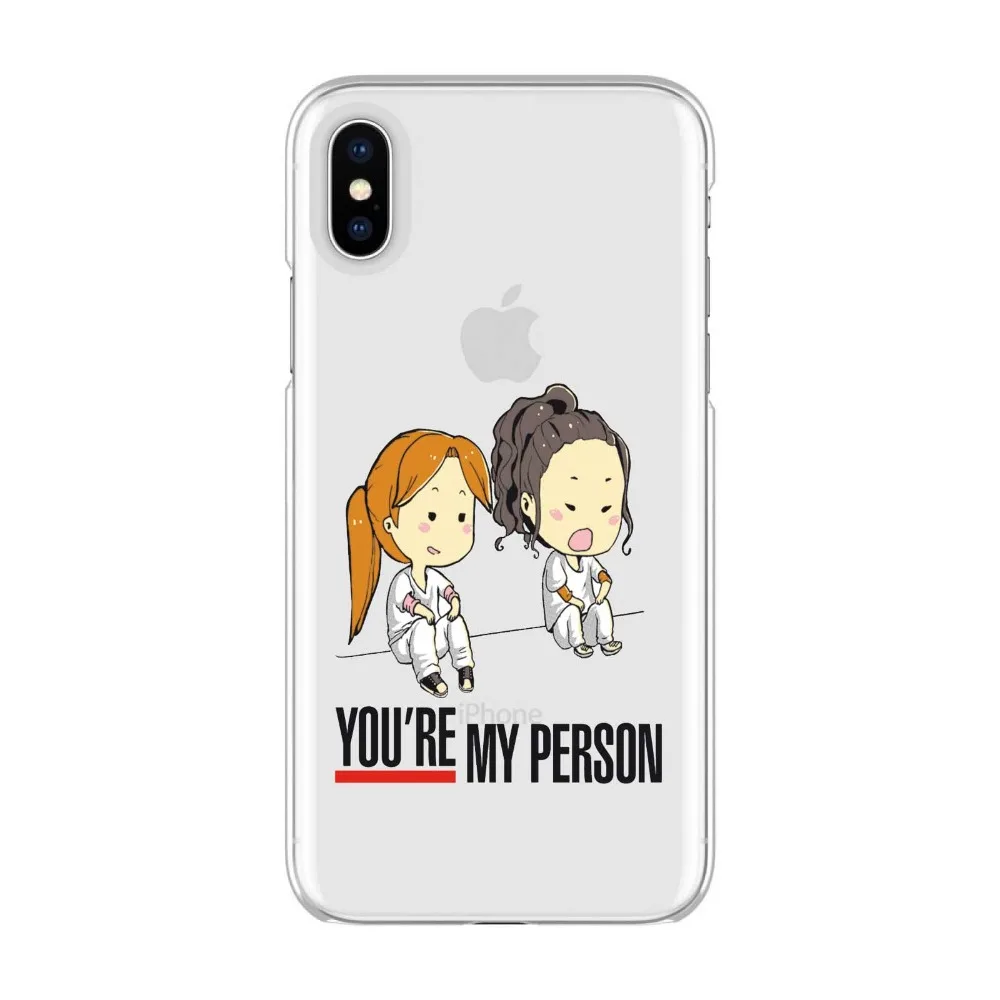 Quadro серый анатомический мягкий чехол для телефона из ТПУ с надписью You're my person