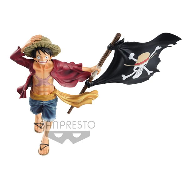 Оригинал Banpresto фигурка один кусок Обезьяна D. Luffy журнал 22 см ПВХ Модель куклы |