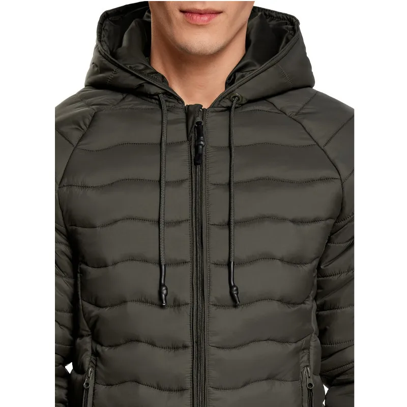 oodji Куртка стеганая с капюшоном 1L112024M 25278N 25278N|jackets for men|men jacketjacket men |