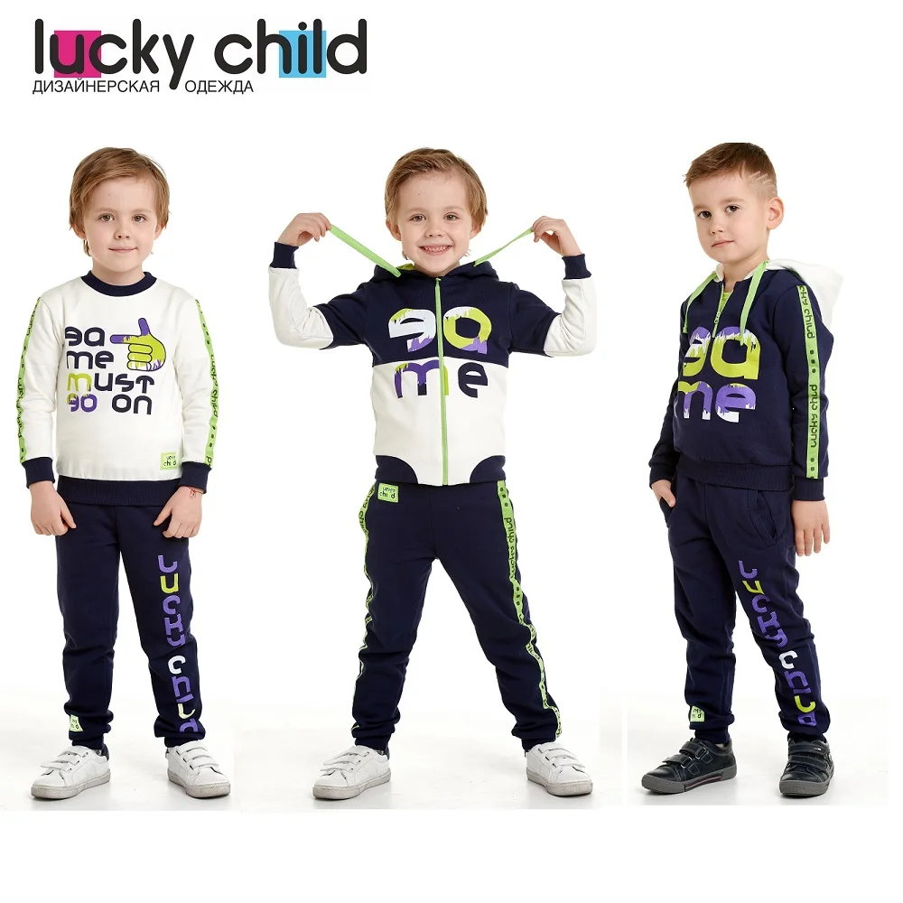Спортивные костюмы Lucky Child арт. 58-41f 58-42f 58-43f (Спортивная коллекция) [сделано в