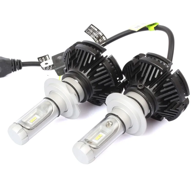 2 шт. X3 Автомобильные фары H4 LED Canbus H7 светодиодные лампы H1 H8 H11 безвентиляторные