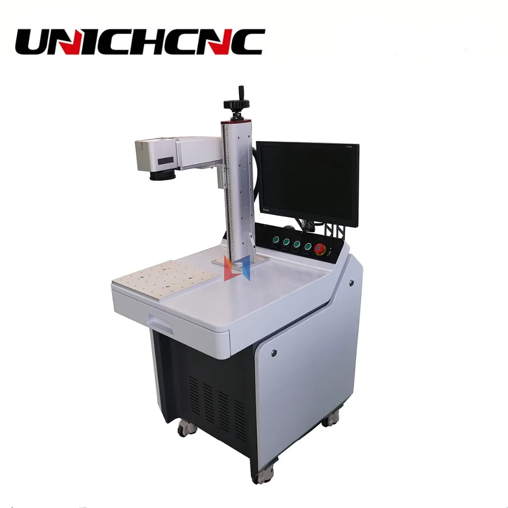 UNICHCNC 2 года гарантии Высокая точность портативный 50 Вт 30 20 волоконно лазерная