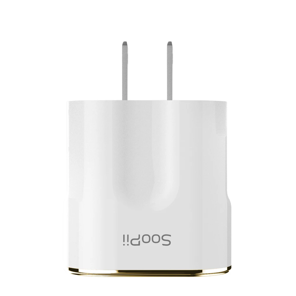 Soopii EU / US Зарядка мобильного телефона путешественная зарядка для IPhone IPad Samsung Xiaomi