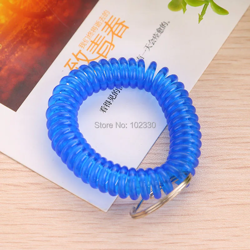 値段 カラフルな春スパイラル手首コイル柔軟なスパイラルコイルリストバンド手首バンドキーリングチェーンキータグ用ジムプール