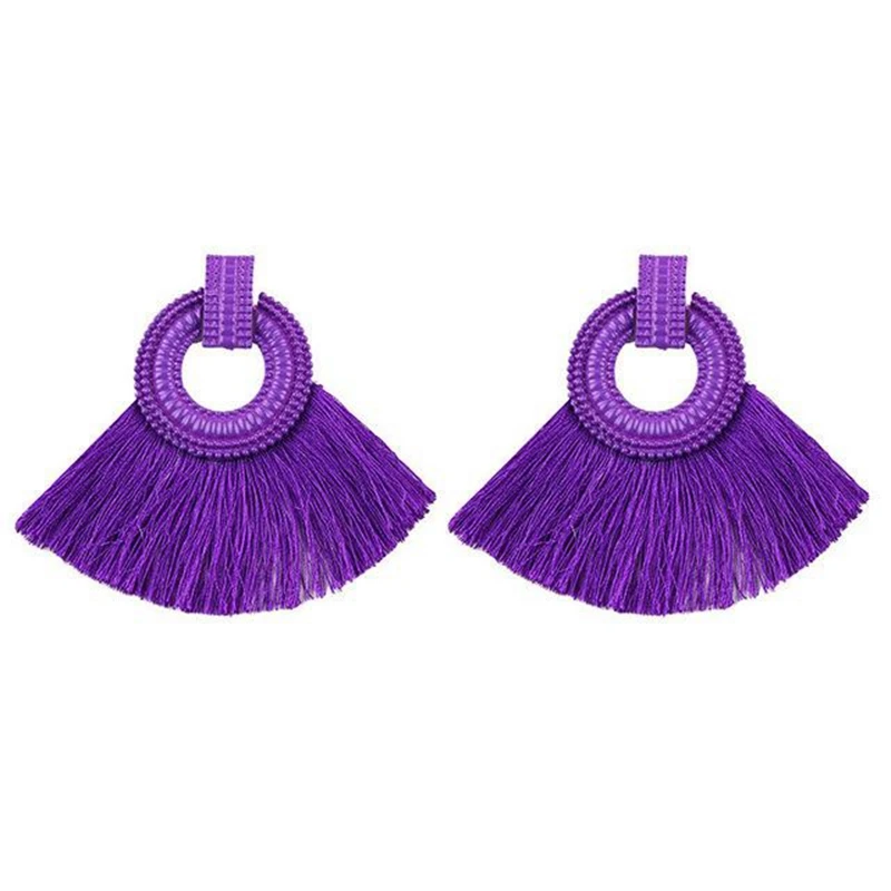 Оптовая продажа висячие серьги из цинкового сплава с веерообразным абажуром