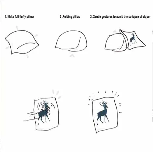 Чехол наволочка с 3D принтом голубого неба белых облаков природы ночных звезд