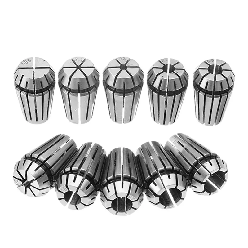 10pcs ER16 1-10mm Spring Collet CNC Carving Machine Milling Chuck Lathe Tool | Инструменты