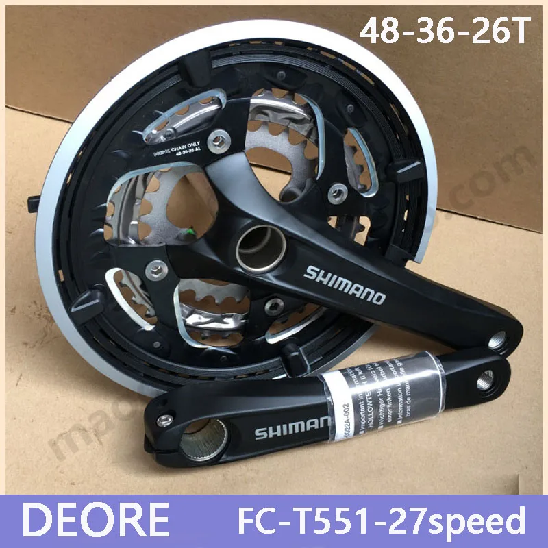 SHIMANO Deore FC T551 27S дорожный велосипед MTB шатун цепи со звездами для велосипеда части
