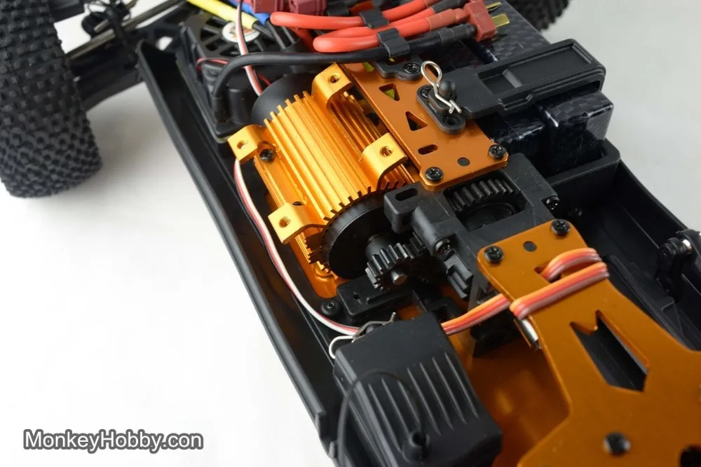 DHK 8381 1/8 Optimus XL 4WD EP RC багги рама без электриков, красный корпус