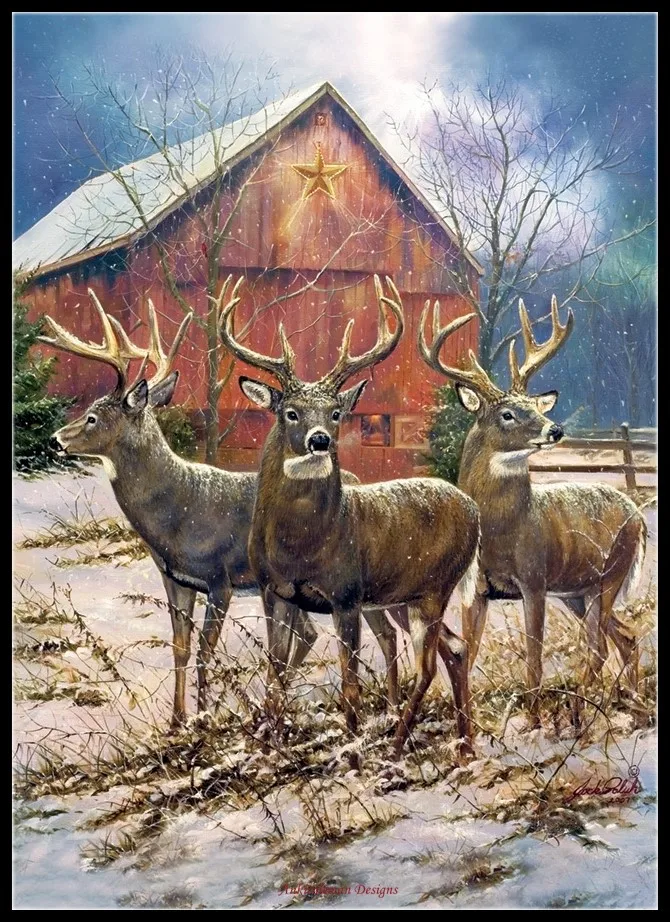 

Embroidery Counted Cross Stitch Kits Needlework - Crafts 14 ct DMC DIY Arts Handmade Decor - Three Kings