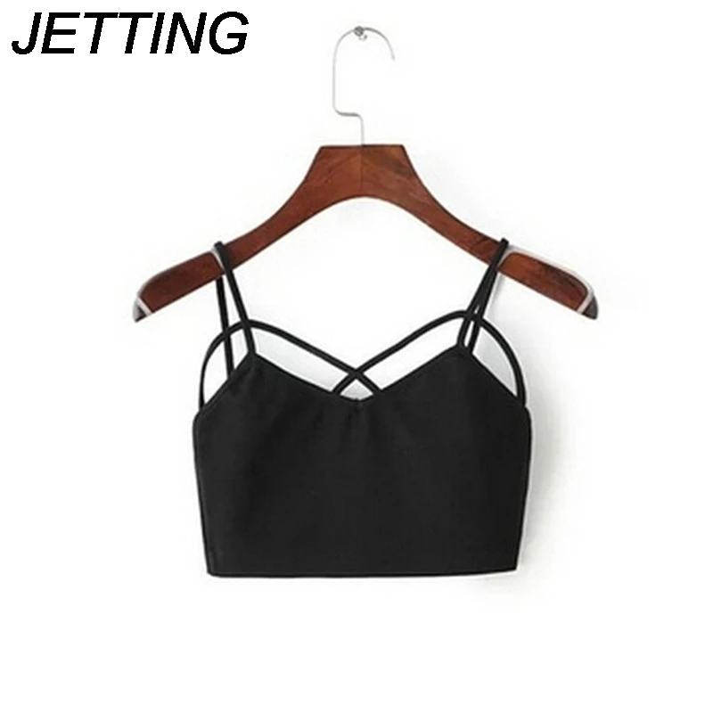 JETTING Новый Модный женский топ на бретельках с перекрестными лямками бюстье жилет