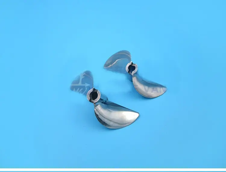2 PC Aluminum 7016 Propeller 70mm D70 Propellers 1/4&quot 6.35mm Hole Pitch Props/Paddle for DIY RC Gasoline Jet Boats | Игрушки и хобби