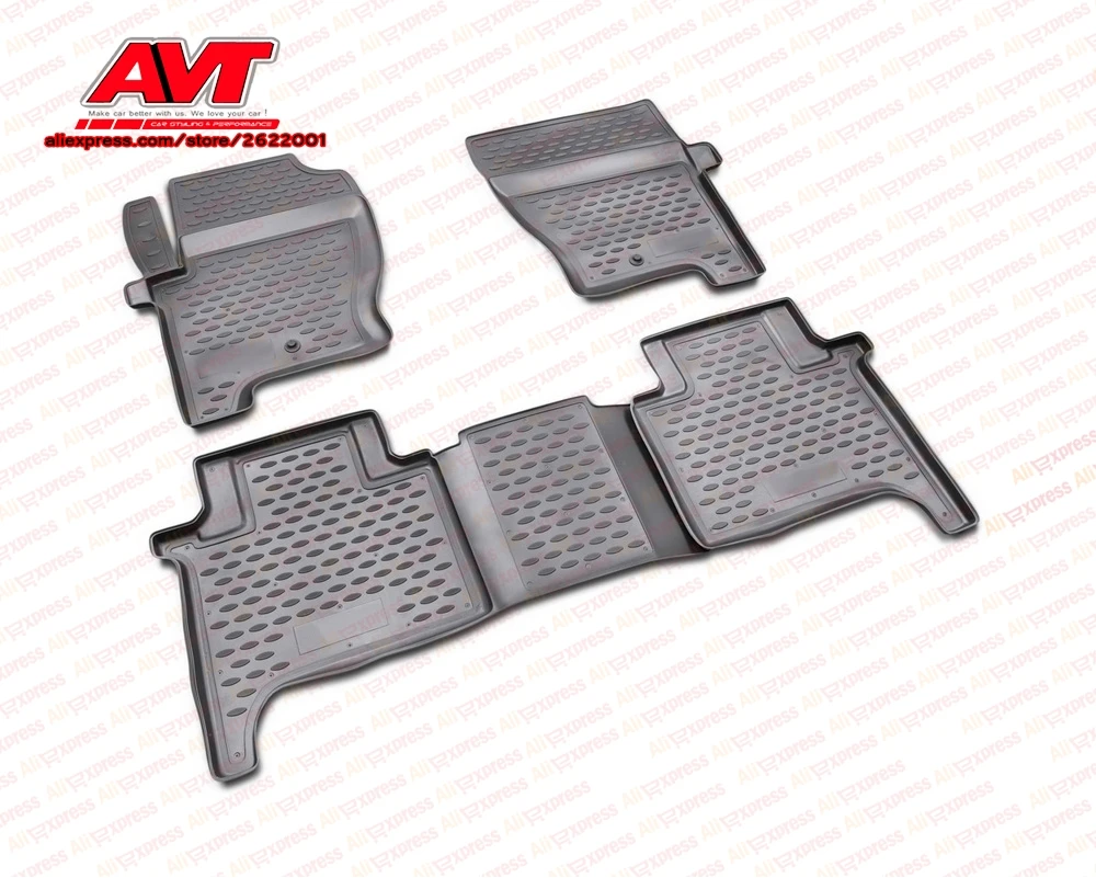 Коврики для пола, чехол для Land Rover Range Rover Sport 2005-2012, 4 шт., резиновые коврики, Нескользящие резиновые аксессуары для салона автомобиля