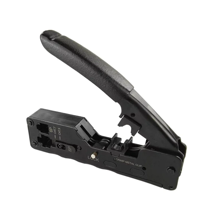 Network RJ45 Crimping Tool Telecom Crimper For Cat7 Cat6 Cat6 Cat5 Cable Multi-Function RJ45 RJ11 Plugs Metal Clips Pliers Tools
