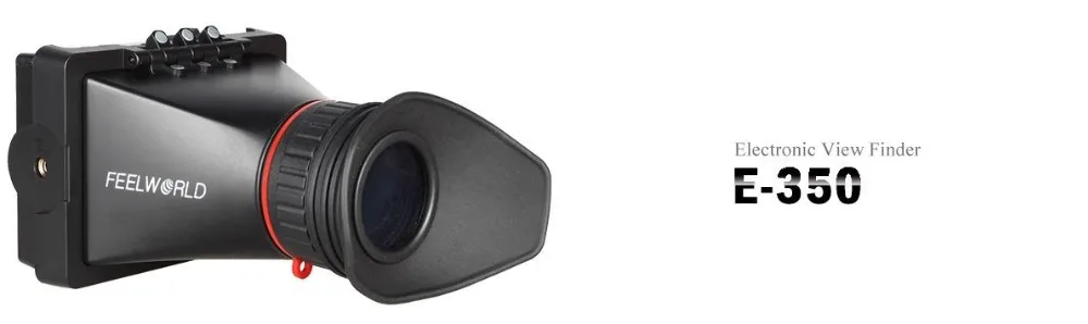 FEELWORLD E350 3," EVF камера внешний ЖК электронный видоискатель с HDMI входом и выходом Высокое разрешение Маргаритка-цепь Live дисплей