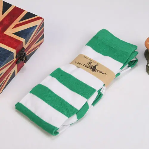 Green White Популярные модные чулки, новинка, женские прозрачные Полосатые чулки, женская одежда, облегающие высокие чулки, женские гольфы размера плюс - Цвет: Green White