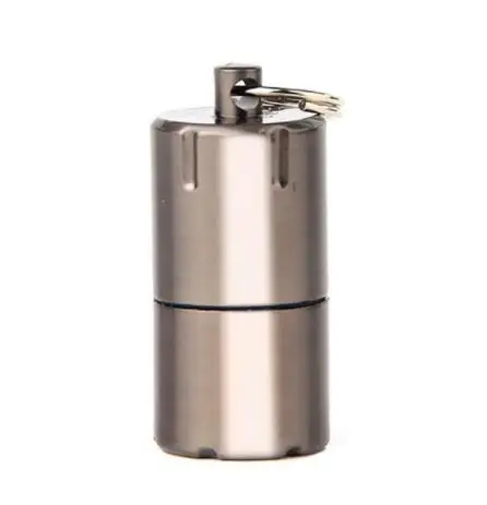 Серебристый Мини компактная керосиновая зажигалка, капсула, бензиновая зажигалка, надувной брелок, бензиновая зажигалка, шлифовальный круг, зажигалка - Цвет: Серебристый
