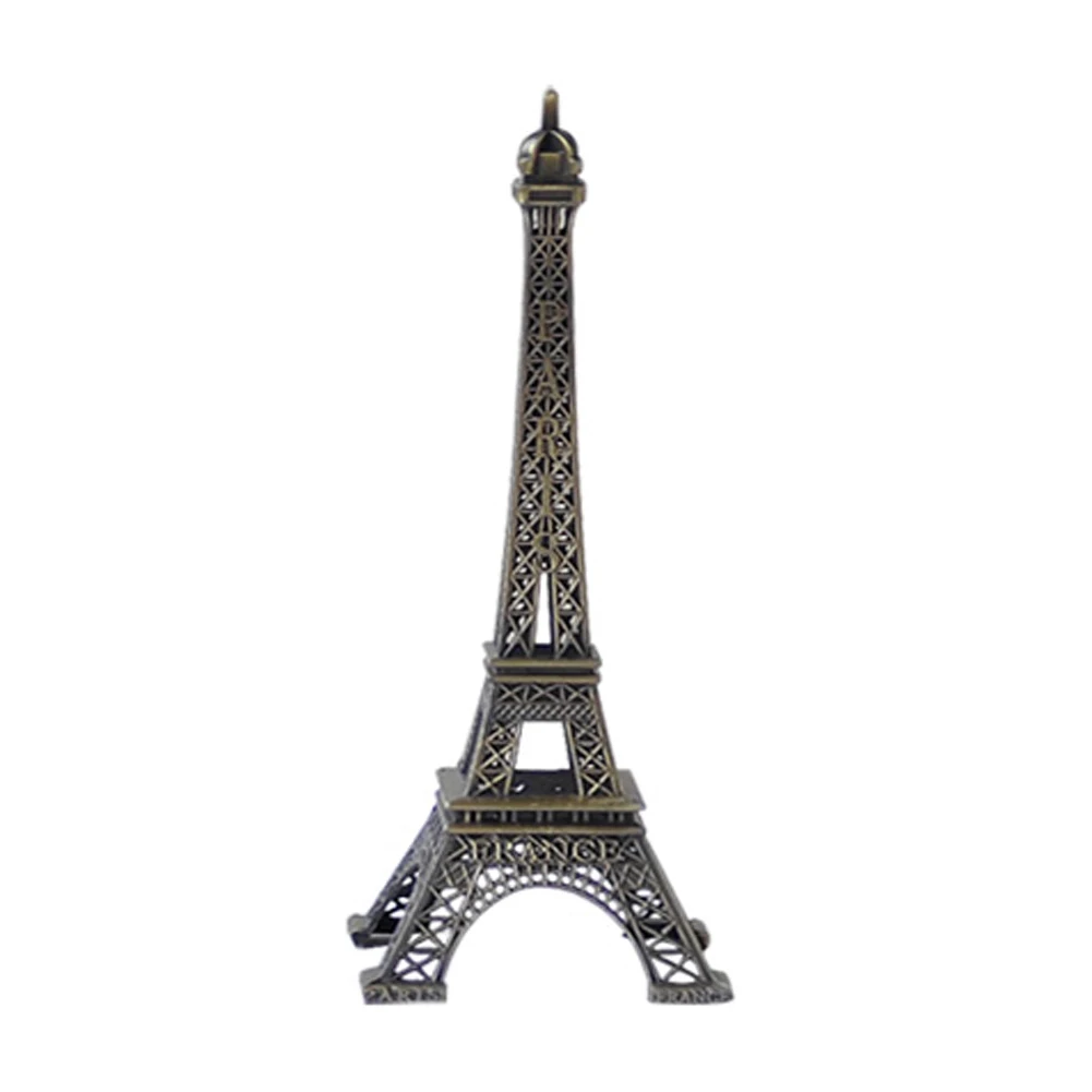 1 шт. креативные подарки 5-15 см металлические художественные поделки Париж Эйфелева башня Модель Статуэтка цинковый сплав статуя путешествия сувениры украшения для дома