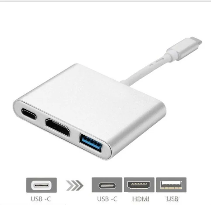 BOHYLOY Type c к hdmi три в одном видео конвертер Apple type vga HD кабель HDMI адаптер| |