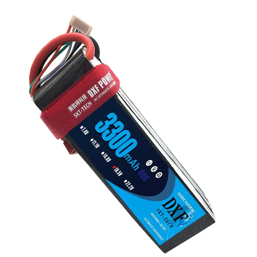 DXF RC Car Lipo Battery 3300MAH 5S 60C 120C 18.5V Helicopter LIPO PACK BATTERY Quadcopter Airplane rc car boat drone fpv | Игрушки и