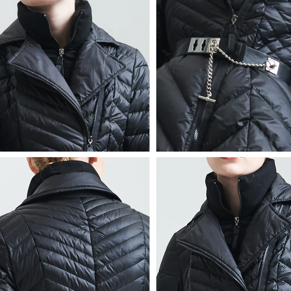 Premium Brand Eva Freedom European Style Fashion Women's Jacket Winter, Slim Slimming Long Down Jacket Cold Clothing Women