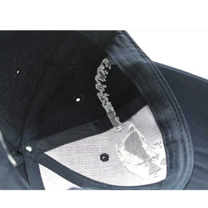 Seioum Высококачественная унисекс 100% хлопковая бейсбольная кепка с вышивкой черепа, застежка-щетка для модных спортивных шляп для мужчин и женщин на улице. - Фото №1