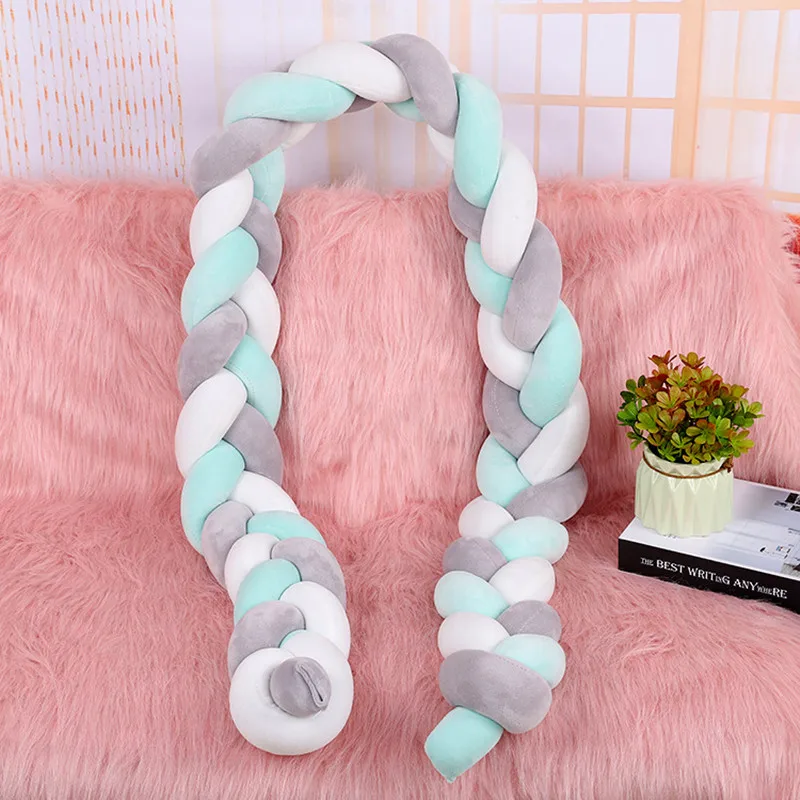 Трикотажная Подушка с узлом в скандинавском стиле для кроватки обхвата кровати