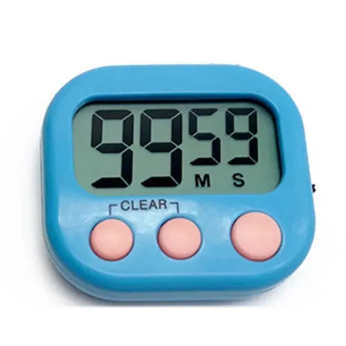 Таймер с отсчетом большой ЖК дисплей цифровой кухонный таймер Громкий будильник