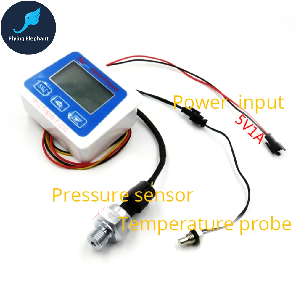 Цифровой манометр цифровой дисплей 5 в источник питания гидравлический