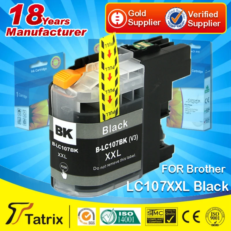 Tatrix 4PK Compatible Ink Cartridge LC105 LC105XXL LC107XXL For Brother MFC-J4710DW/J4610DW/J4510DW /J4410DW/J4310DW/J6520DW | Компьютеры