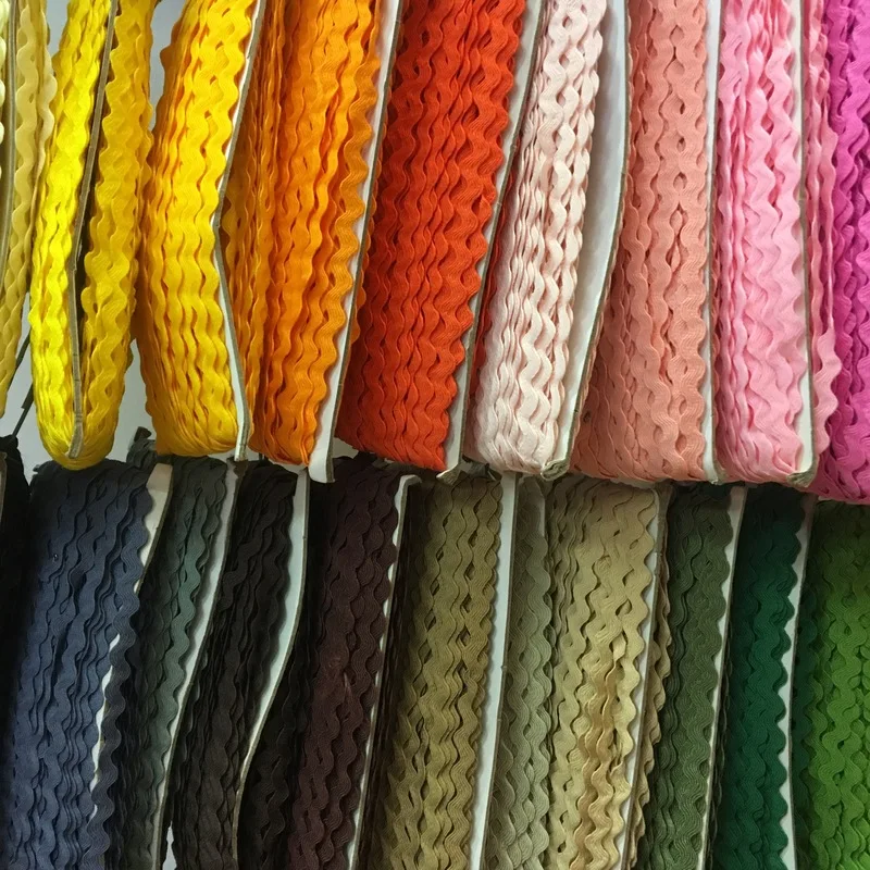 5 мм 36 ярдов/партия Ric rac лента зигзаг Лента Декор с волной кружева обрезки ленты