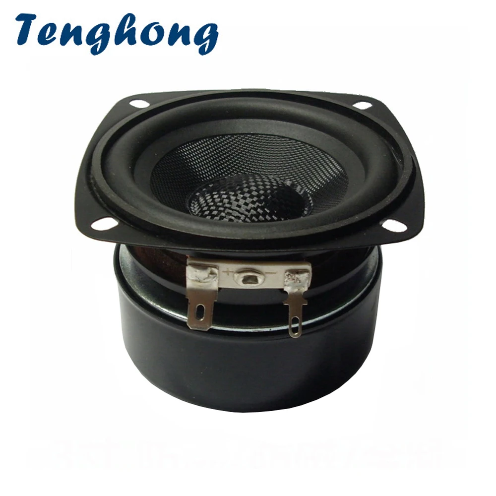 Tenghong 1 шт. 3 дюймовый Полнодиапазонный динамик из стекловолокна 4/8 Ом 15 Вт